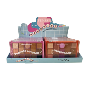 PALETA DE SOMBRAS MEMORIES FENZZA CX 12 PÇS