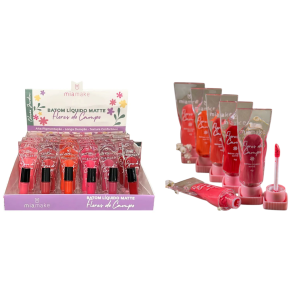 BATOM MATTE FLORES DO CAMPO MIA MAKE CX 36 PÇS