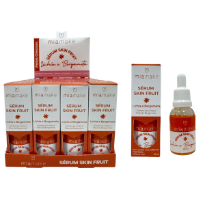 SERUM SKIN FRUIT LICHIA E BERGAMOTA MIA MAKE CX 24 PÇS