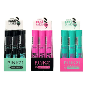 MASCARA DE CILIOS FAKE LASHES PINK 21 CX 12 PÇS