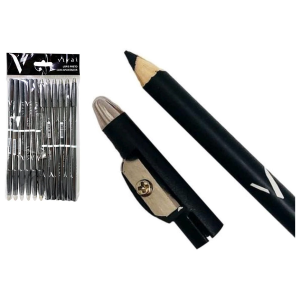 LÁPIS PRETO COM APONTADOR VIVAI PCT 12 PÇS