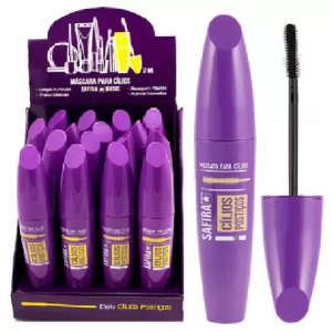 MÁSCARA DE CÍLIOS EFEITO CÍLIOS POSTIÇOS SAFIRA CX 16 PÇS