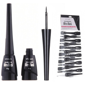 DELINEADOR ULTRA BLACK VIVAI CART 24 PÇS