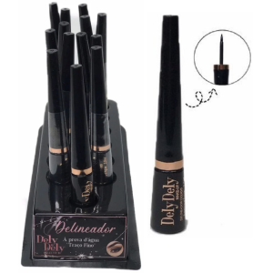 DELINEADOR PRETO A PROVA D'ÁGUA DELY DELY CX 12 PÇS