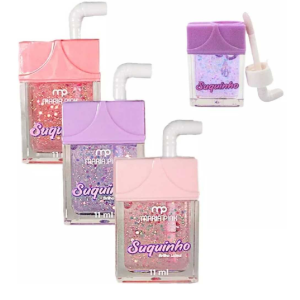 4 UNDS BRILHO LABIAL SUQUINHO MARIA PINK