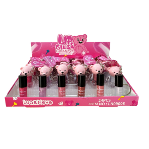 LIP GLOSS URSINHO CHAVEIRO LUA E NEVE CX 24 PÇS